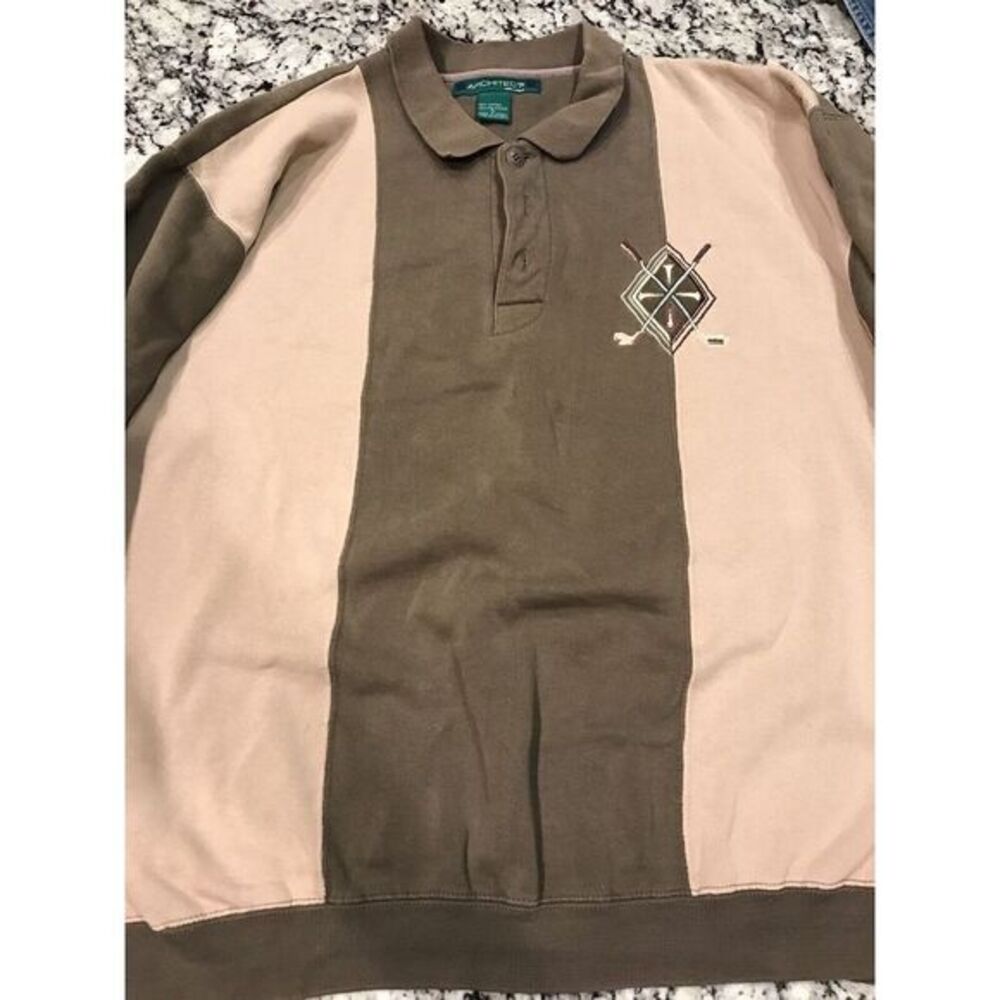 Vintage 90s Architect Sport Embroidered Golf Club L Colored‎ Sweatshirt